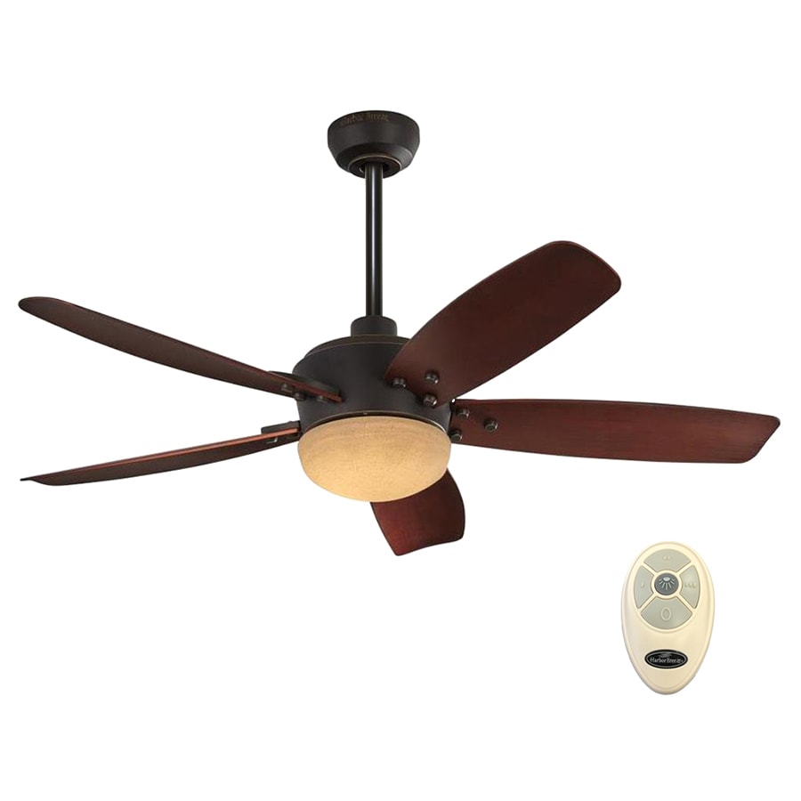 Harbor Breeze  Saratoga 48-in Ceiling Fan with Extended Length Downrod in Oil-Rubbed Bronze - Thumbnail