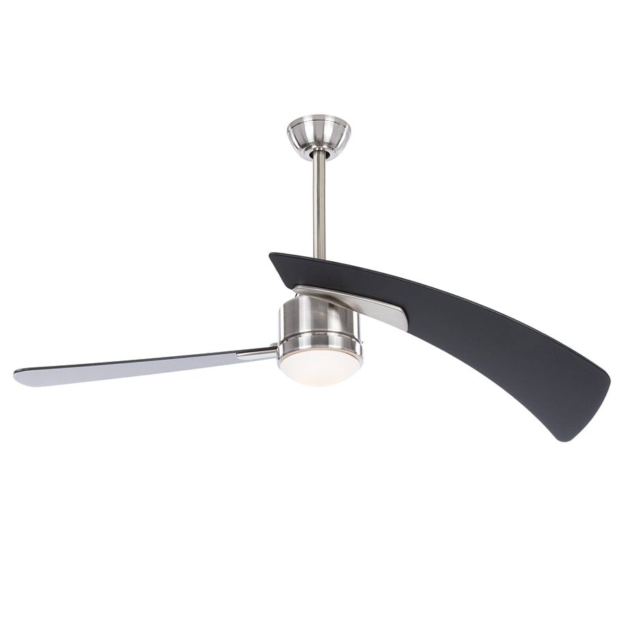 Fanimation Studio Collection  Aire Duo Ceiling Fan with Extended Length Downrod in Brushed Nickel