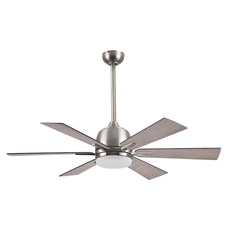 Harbor Breeze  Bradbury Ceiling Fan with Extended Length Downrod in Brushed Nickel - Thumbnail