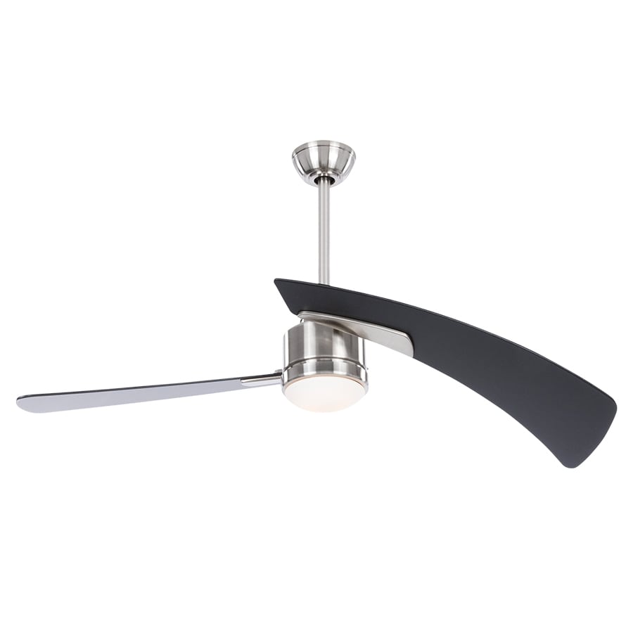 Fanimation Studio Collection  Aire Duo Ceilingfan with Extended Length Downrod in Brushed Nickel - Thumbnail