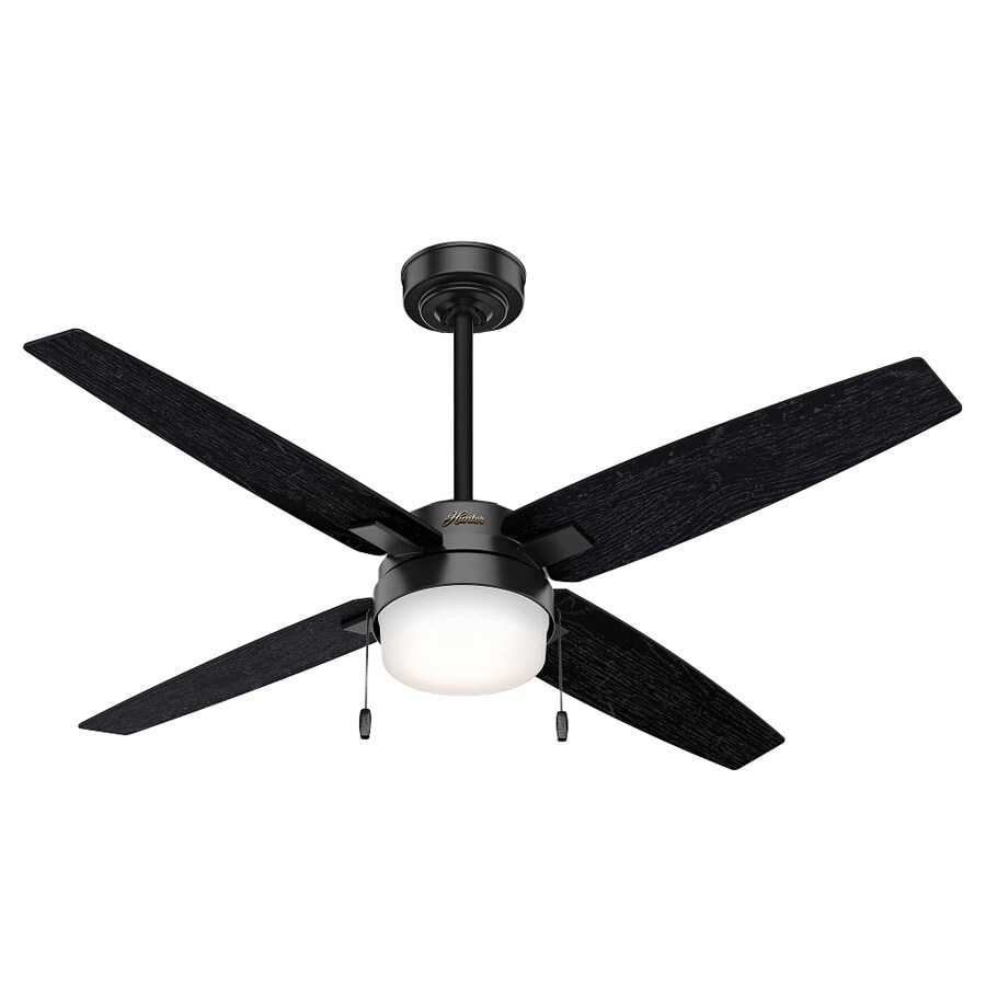 Shop Hunter Hunter Crossfield LED Indoor Ceiling Fan in Matte Black at