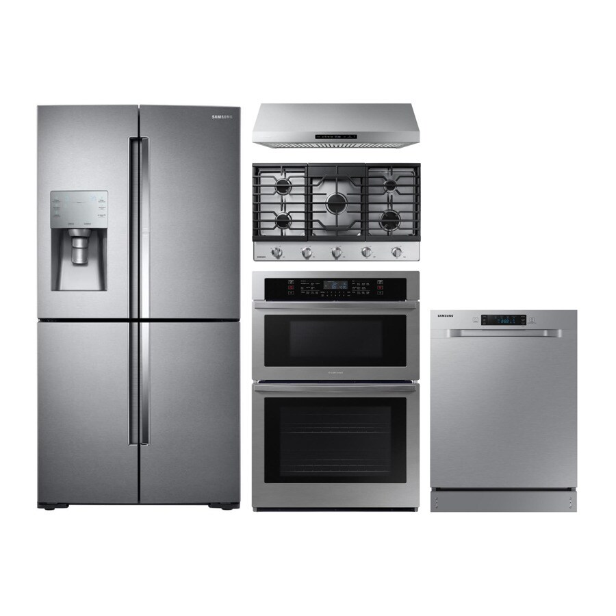 Samsung   French Door Refrigerator & Gas Wall Oven Suite In Stainless Steel - Thumbnail