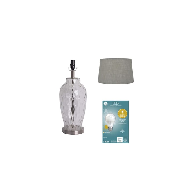 Allen Roth Water Glass Lamp Base, Glass Lamp Base And Shade
