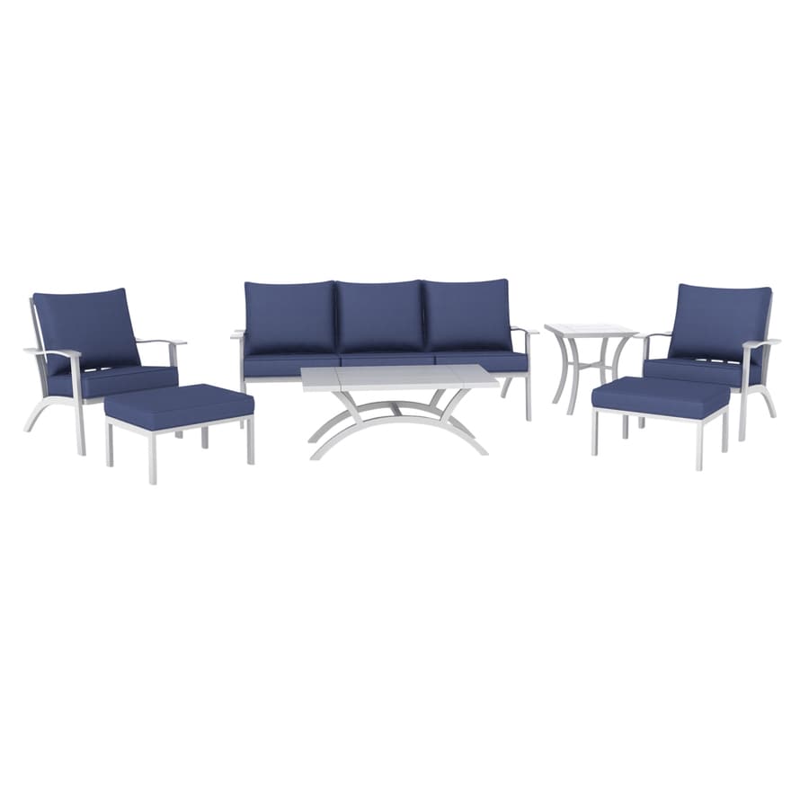 allen + roth  Marsh Cove 7-Piece Patio Conversation Set - Thumbnail