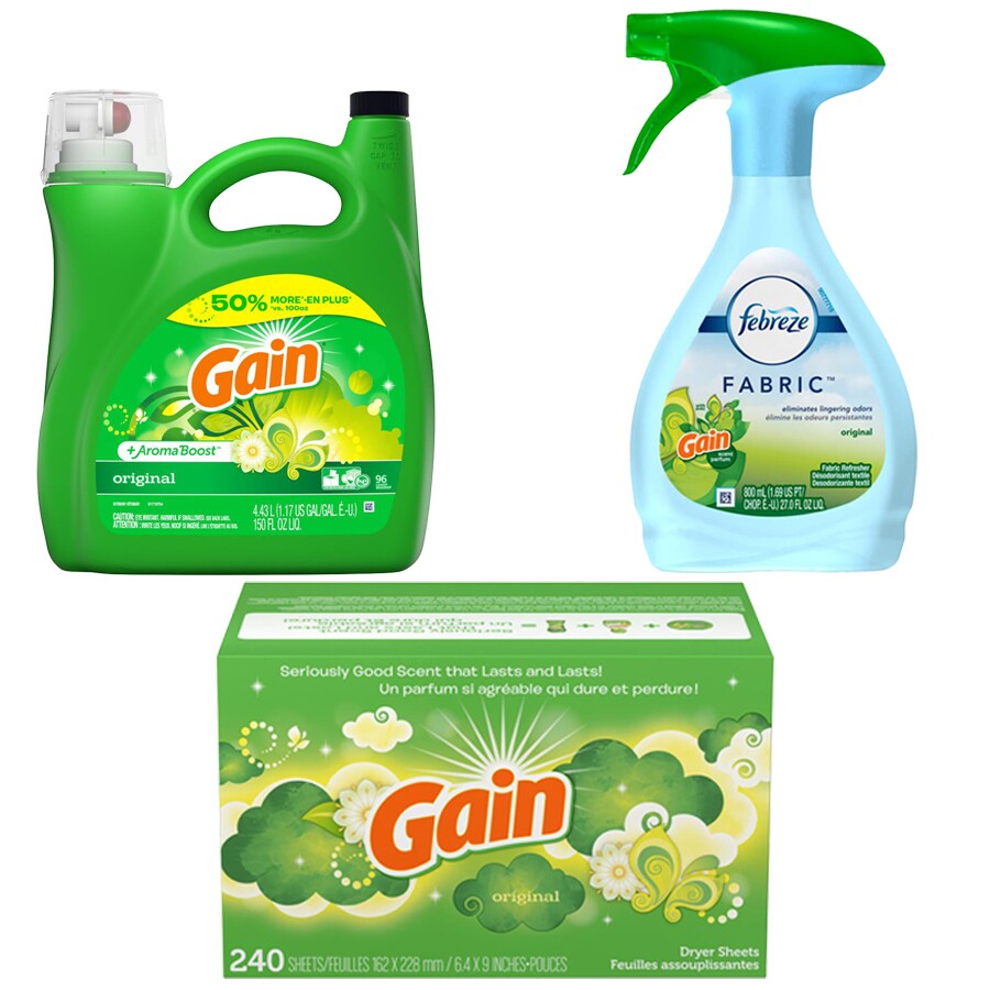 Shop Gain Clean Home Fabric and Air, Gain Fresh Scent with Dryer Sheets