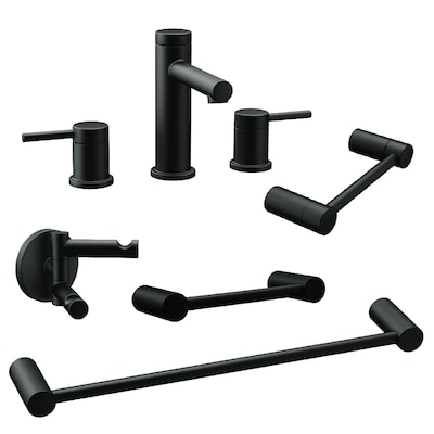 Black Decorative Bathroom Hardware Sets, Black Bathroom Fixtures Set