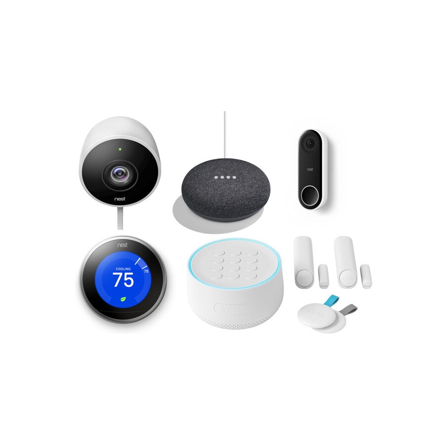 Nest Home Mini (Charcoal) with Outdoor Camera