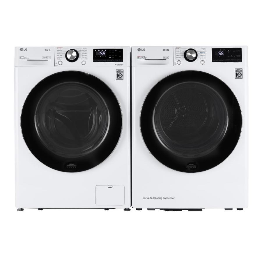 Shop LG Compact Stackable Steam White Washer Dryer Set At Lowes