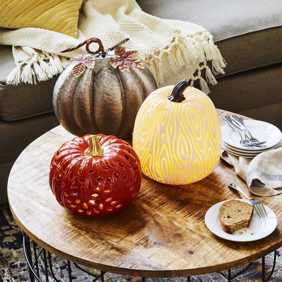 Shop Holiday Living Textured Pumpkin Collection at