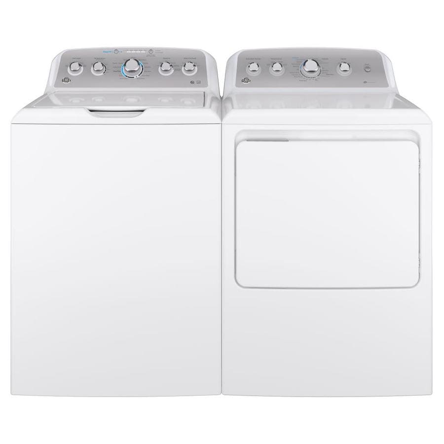 Shop GE High Efficiency TopLoad Washer & Gas Dryer Set at