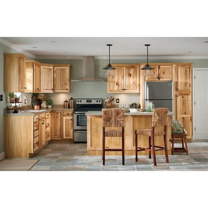 Diamond Now Denver Natural Rustic, Images Of Rustic Hickory Kitchen Cabinets
