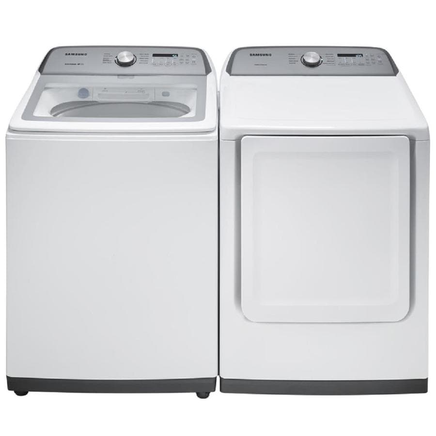 Shop Samsung Large Capacity Top Load Washer Electric Dryer Set At