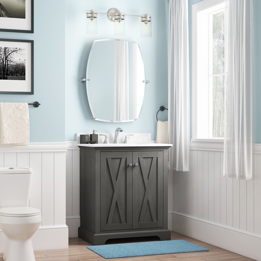 allen + roth  Mulberry Gray 30-Inch Bathroom Vanity Collection - Thumbnail