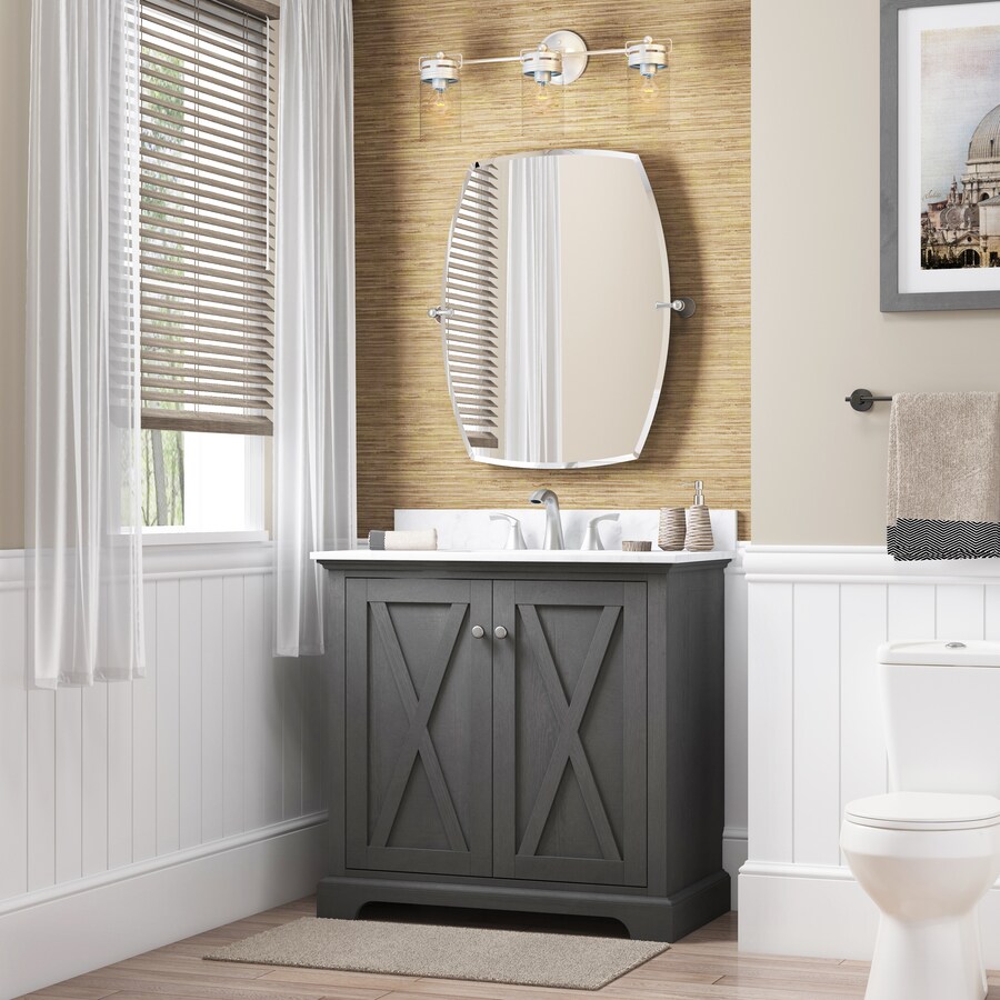 allen + roth  Mulberry Gray 36-Inch Bathroom Vanity Collection - Thumbnail