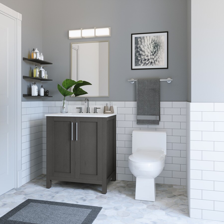 allen + roth  Sebastion Gray 30-Inch Bathroom Vanity Collection - Thumbnail