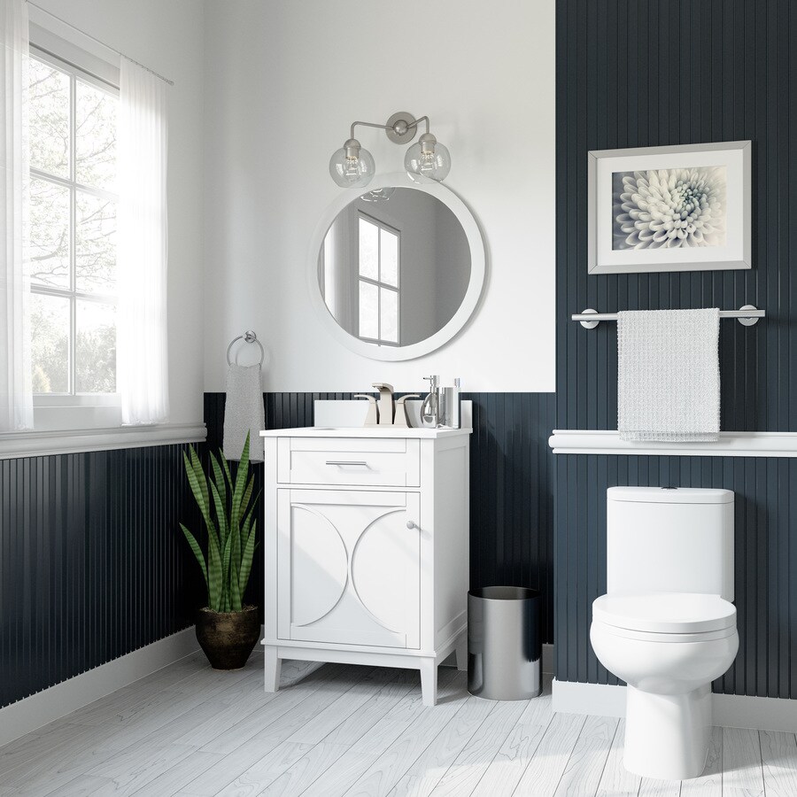 Shop allen + roth Alcova White 24Inch Bathroom Vanity Collection at