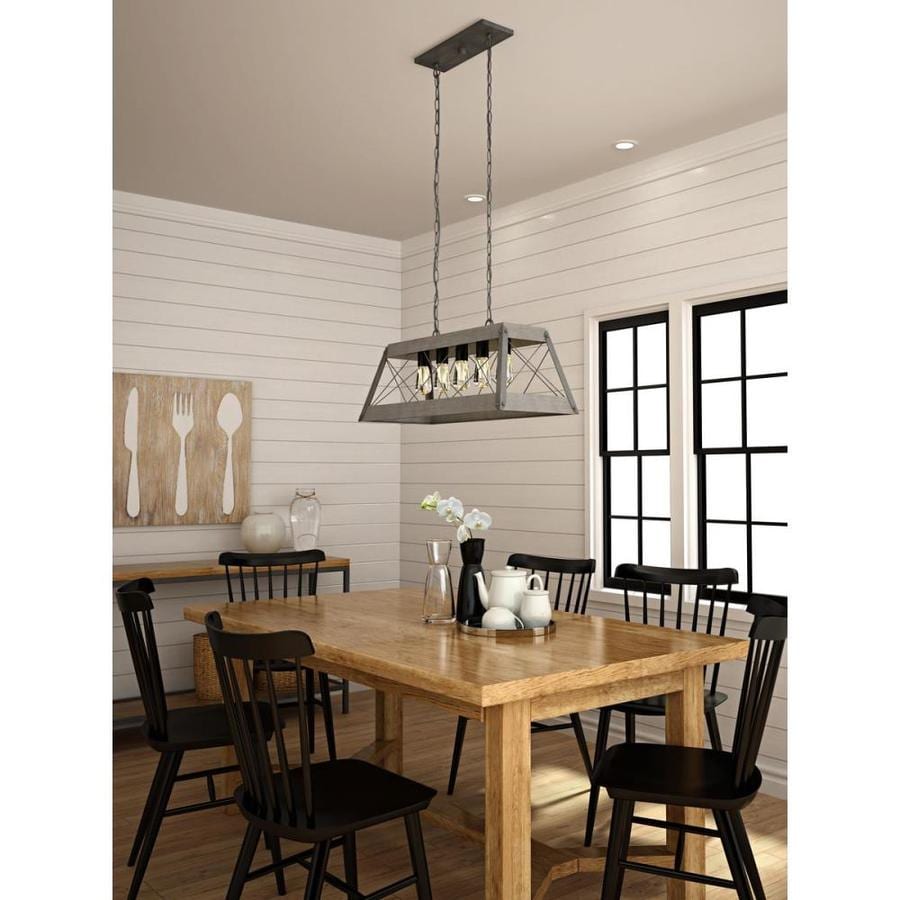 Shop Progress Lighting Bradberry Weathered Oak And Graphite Farmhouse Lighting Collection At Lowescom