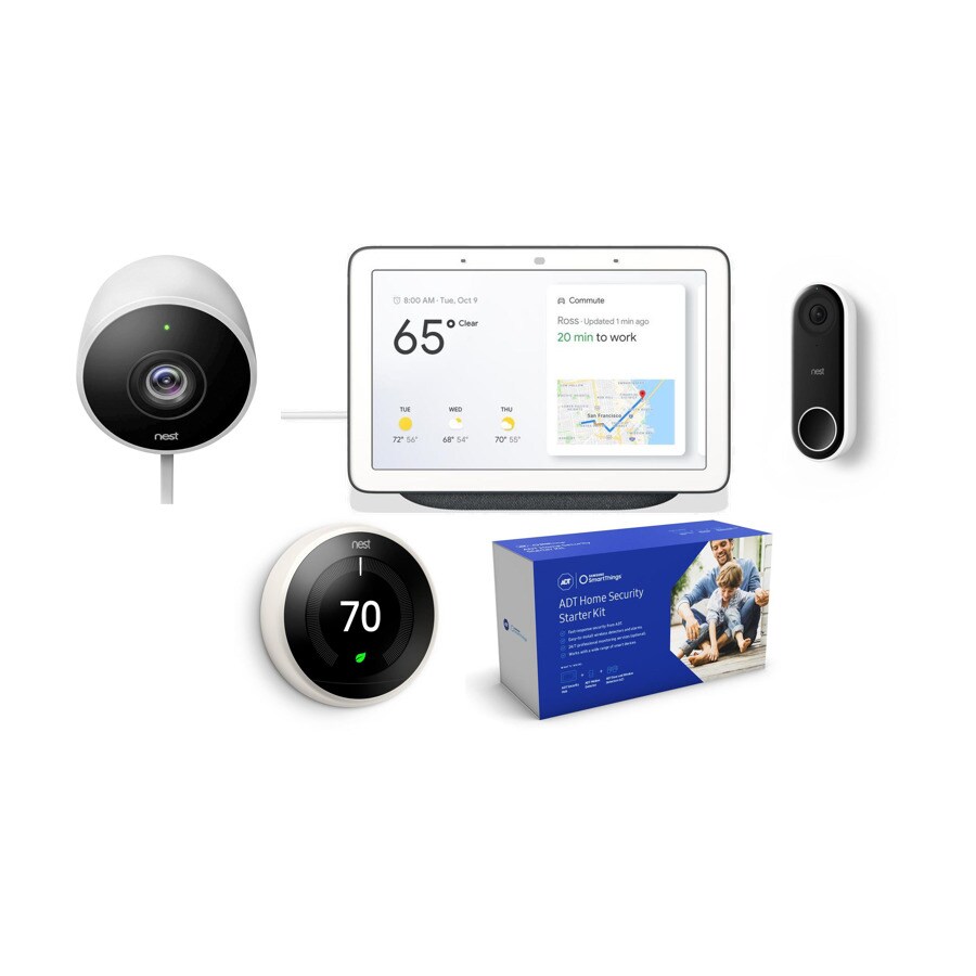 Google Nest Hub (Charcoal) with Outdoor Camera, Samsung