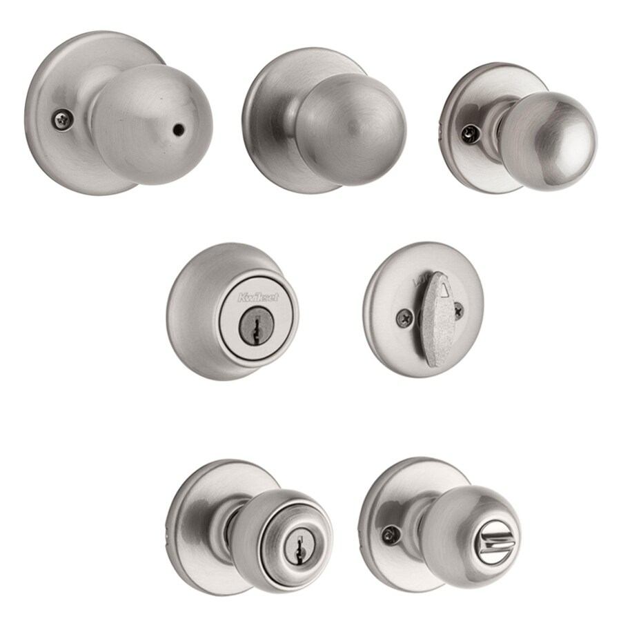 Shop Kwikset Polo Satin Nickel Door Knob Collection at