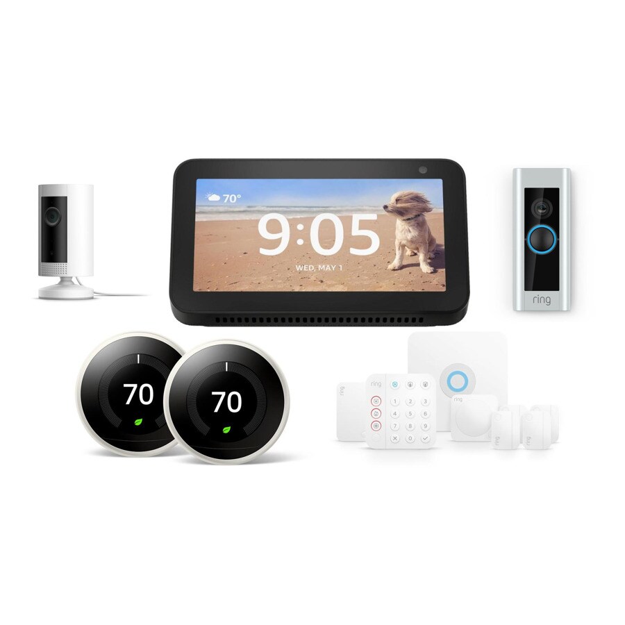 Amazon Echo Show (Charcoal) with Indoor Camera, Google, Ring