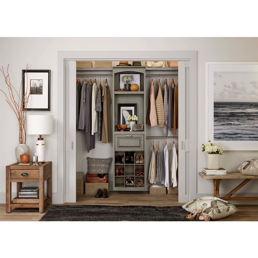 shop allen roth gray closet collection at lowes com diy cat tower