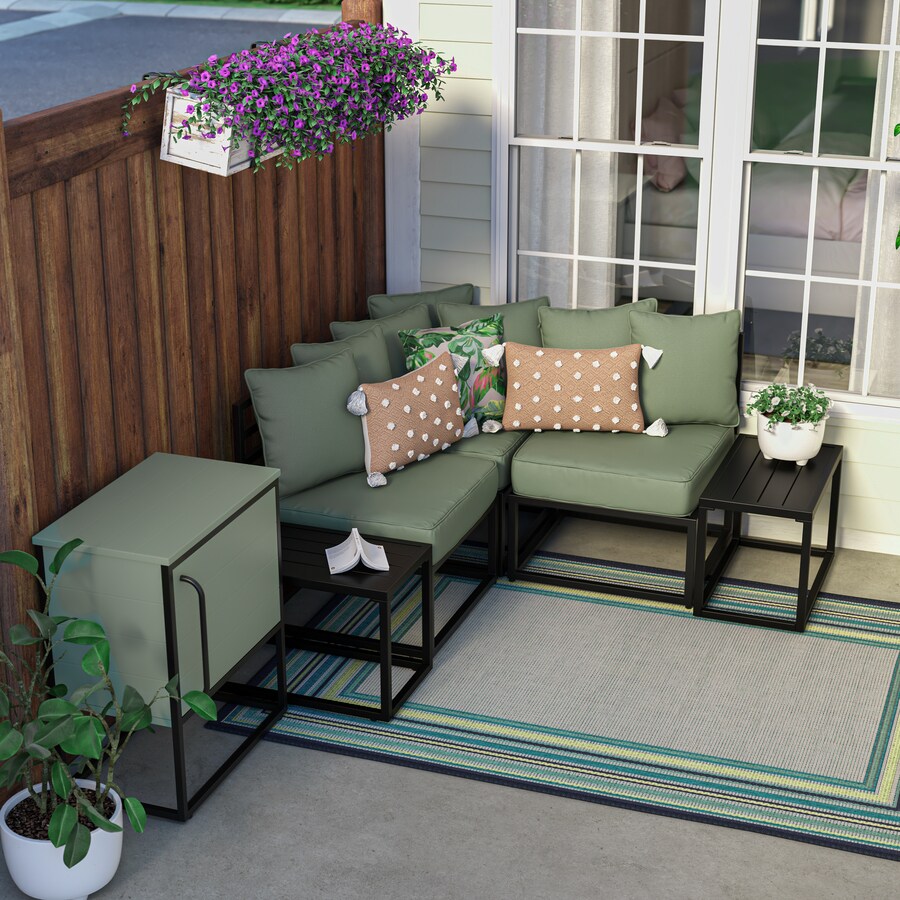 Shop Style Selections Edgemere 5-Piece Sectional Patio Set with Storage