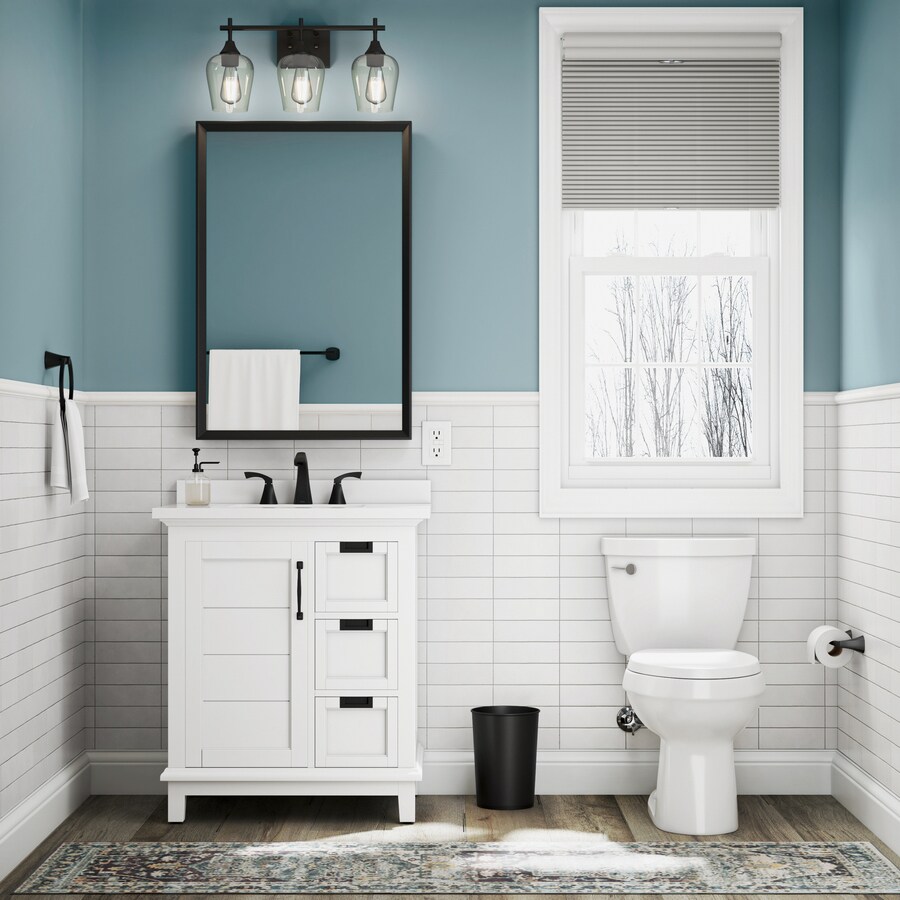 allen + roth  Meredith White Transitional Vanity Bathroom Collection - Thumbnail