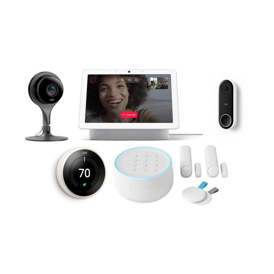 Google Nest Hub Max (Chalk) with Indoor Camera