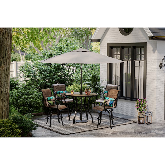 Roth Copper Pointe 5 Piece Patio Dining, Patio Dining Set With Umbrella Hole