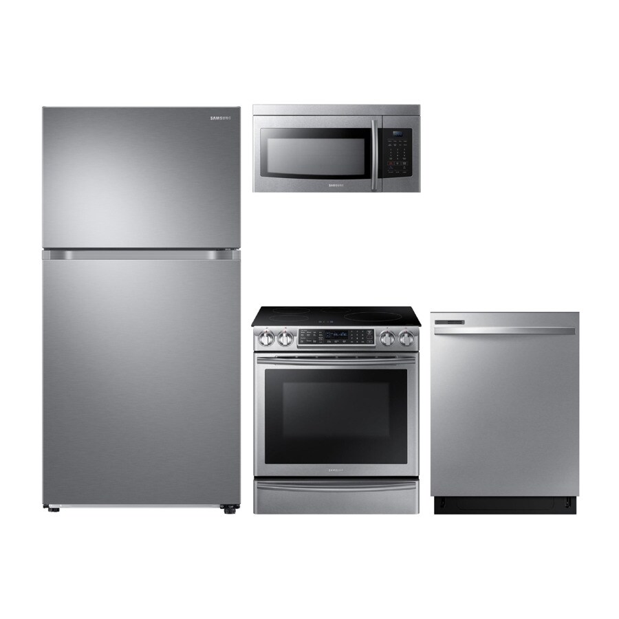 Samsung  Top-Freezer Refrigerator & Induction Range Suite In  Stainless Steel - Thumbnail