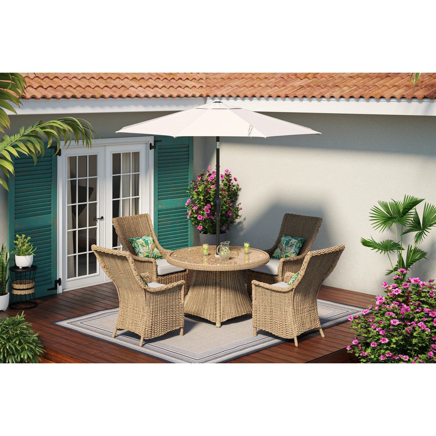 Shop allen + roth Buchan Bay 5-Piece Patio Dining Set at Lowes.com