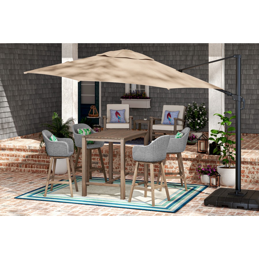 allen + roth benton ridge 3-piece wood frame patio