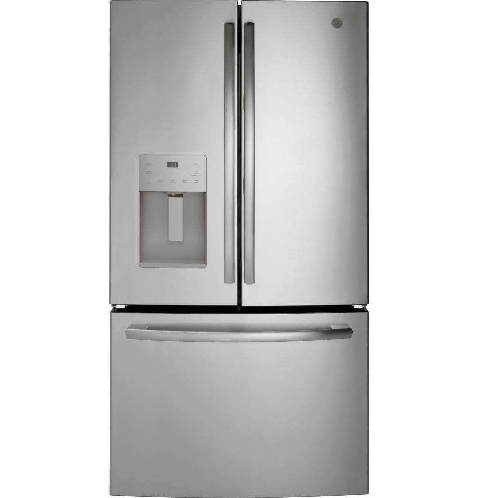 GE 25.6-cu ft French Door Refrigerator with Ice Maker (Stainless Steel)  ENERGY STAR at