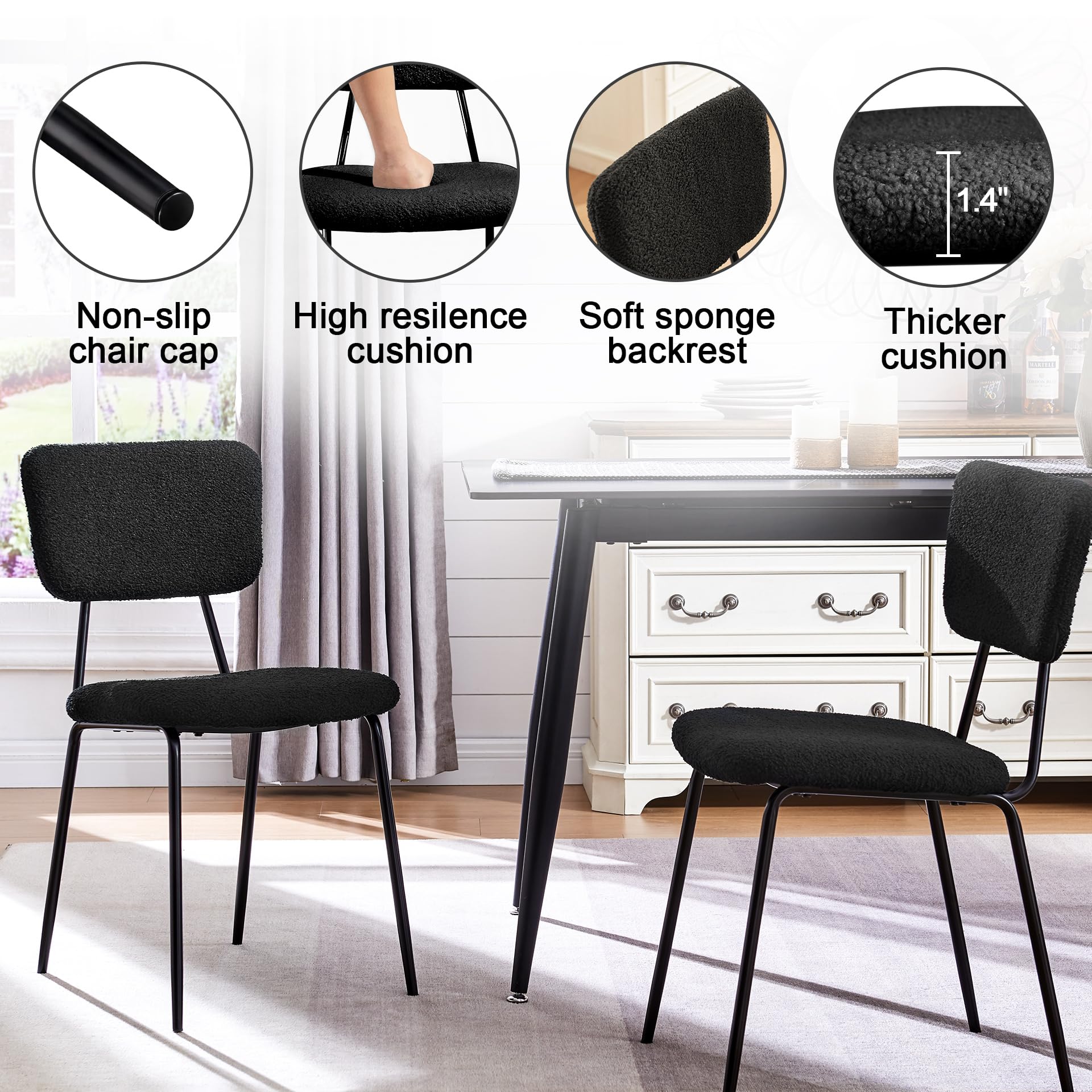 LTMATE LSADC0001BK Dining-Chairs - View #6