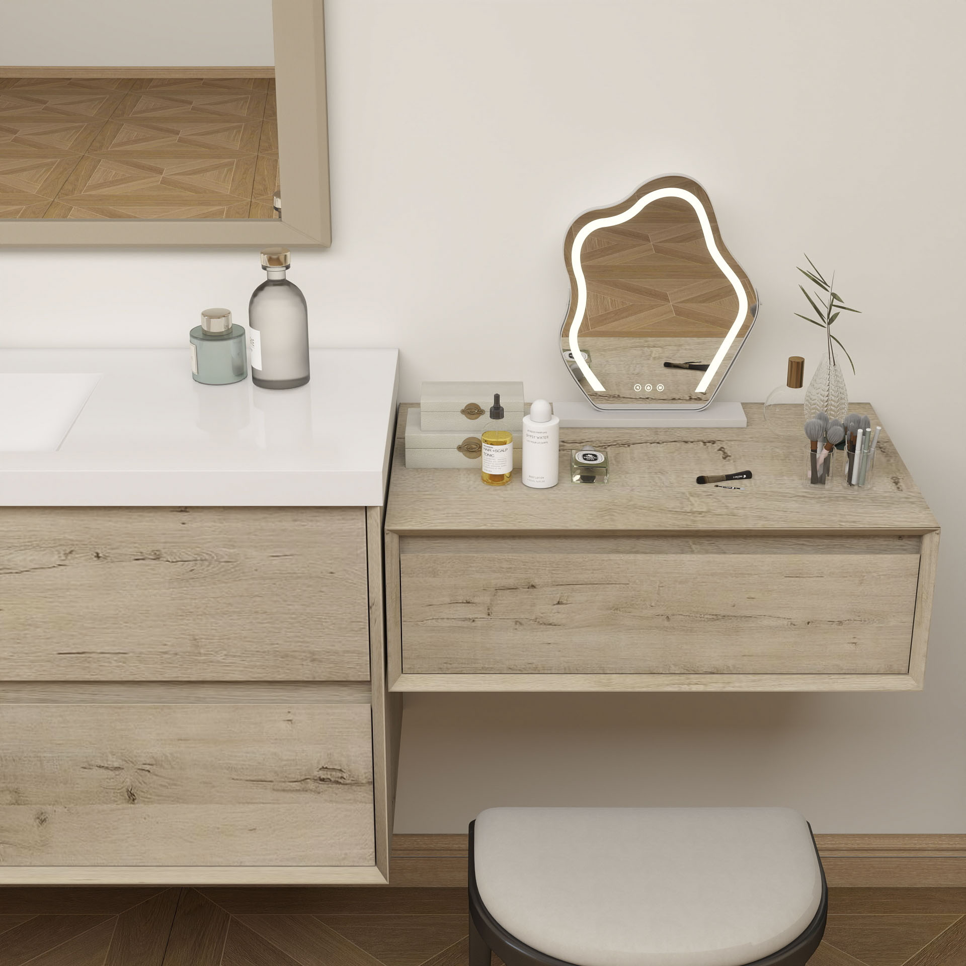 BV Better Vanity SLIM17-60S+30-WO Bath-Vanity-Combo - View #8