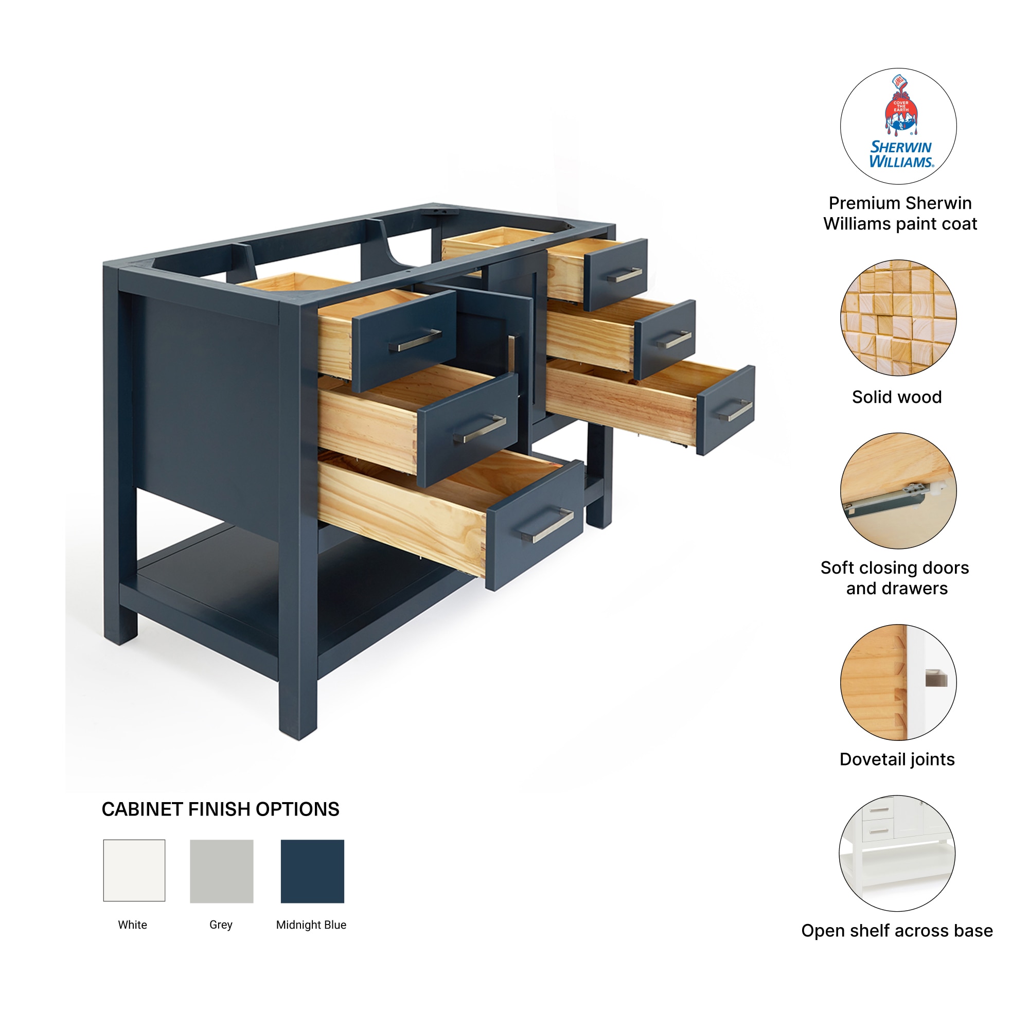 ARIEL S048S-BC-MNB vanities - View #4