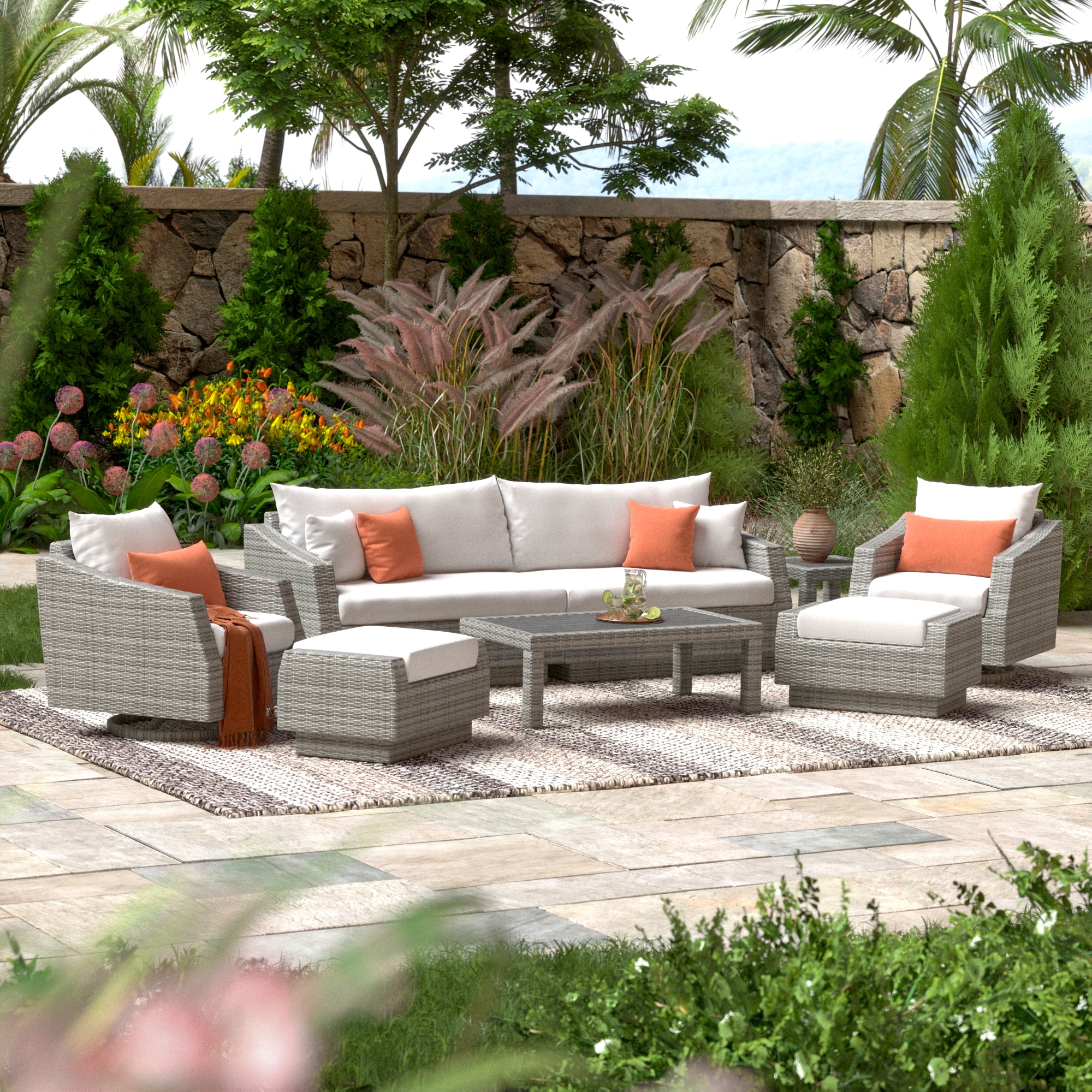 RST Brands OP-PESS8MT-CNS-CRL-K Patio-Conversation-Sets - View #7