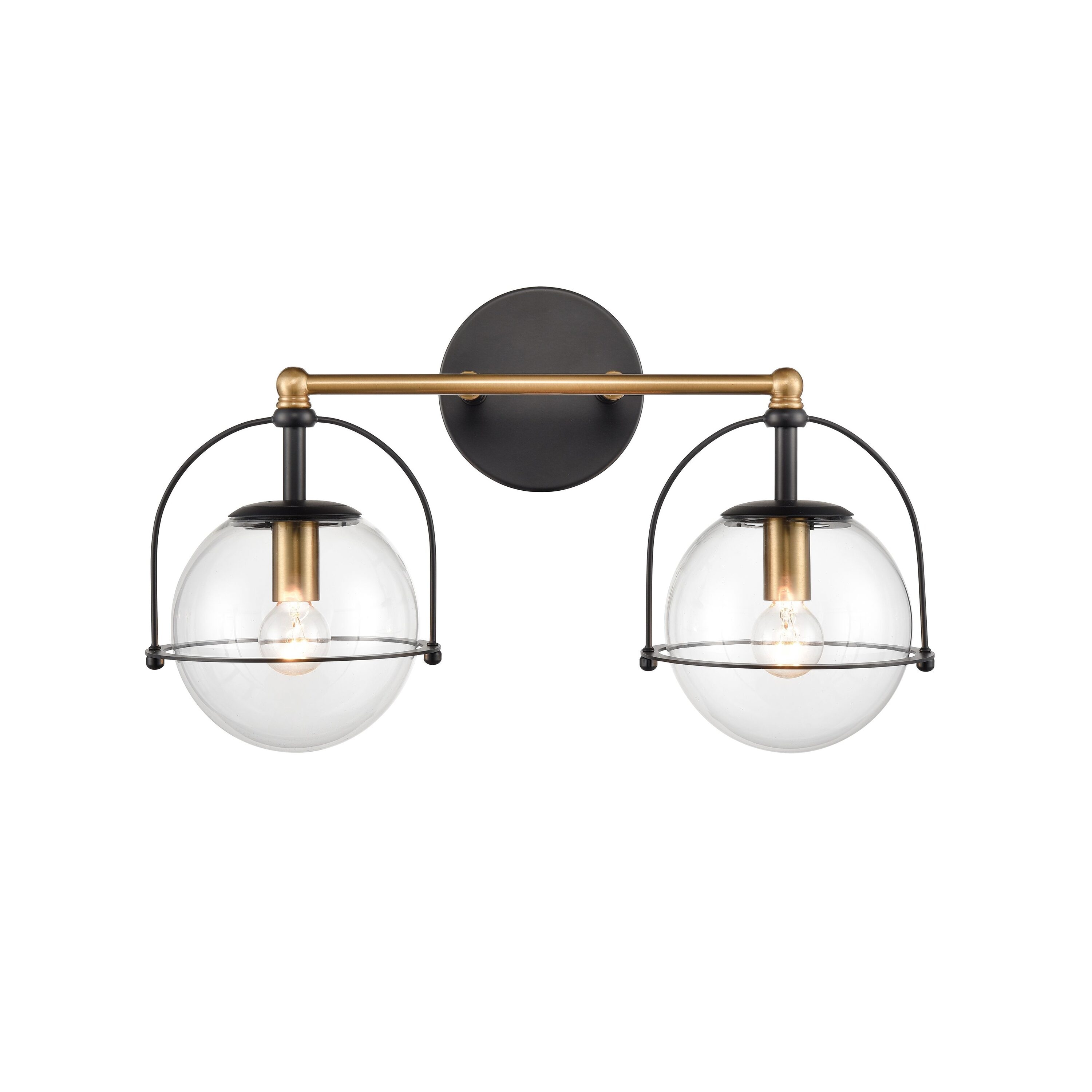 Westmore by ELK Lighting LW-2023260600815 Aviation 17-in 2 -Light Brass Modern/contemporary Vanity light