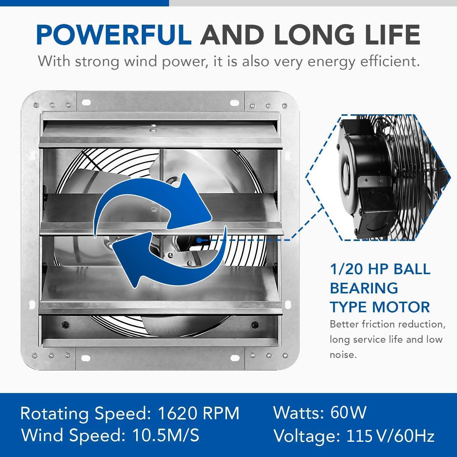 GZMR GR-W1134ST12 Wall-Mounted-Fans - View #2