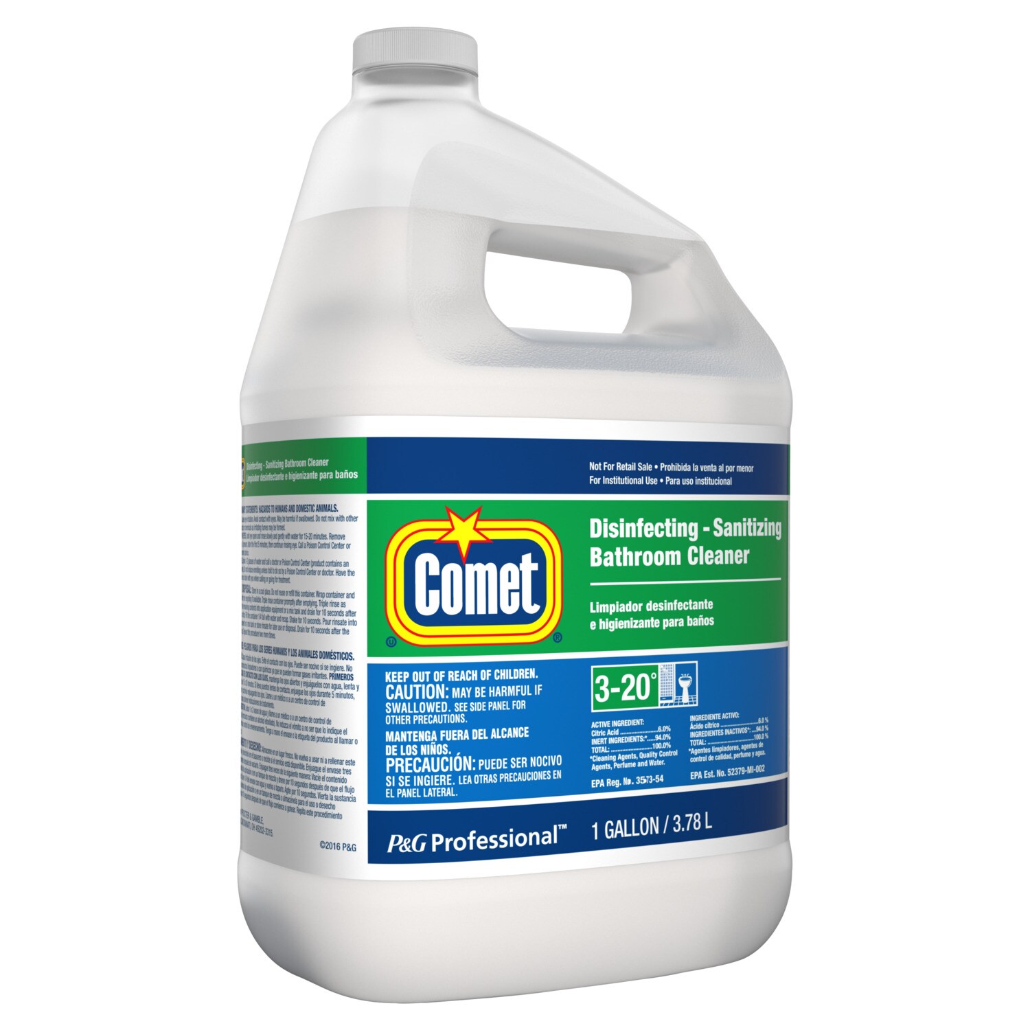 Comet Professional Multi Purpose Disinfecting Sanitizing Liquid Bathroom  Cleaner Ready To Use Refill for Commercial Use, 1 Gal., Dilution Systems  and Dispenses, Cleaning Chemicals, Chemicals, Housekeeping and  Janitorial