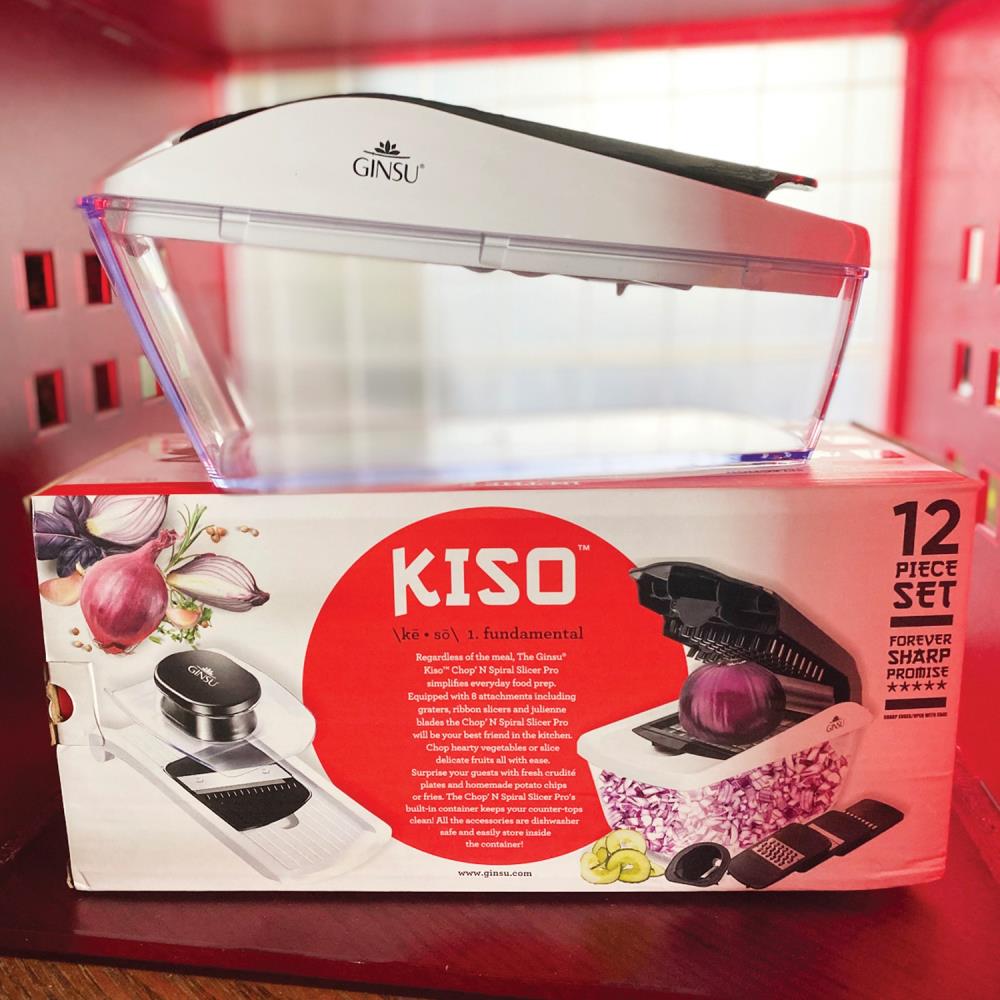 GINSU Kiso 7 piece Knife Set Red Dishwasher Safe Stainless Steel Blade 