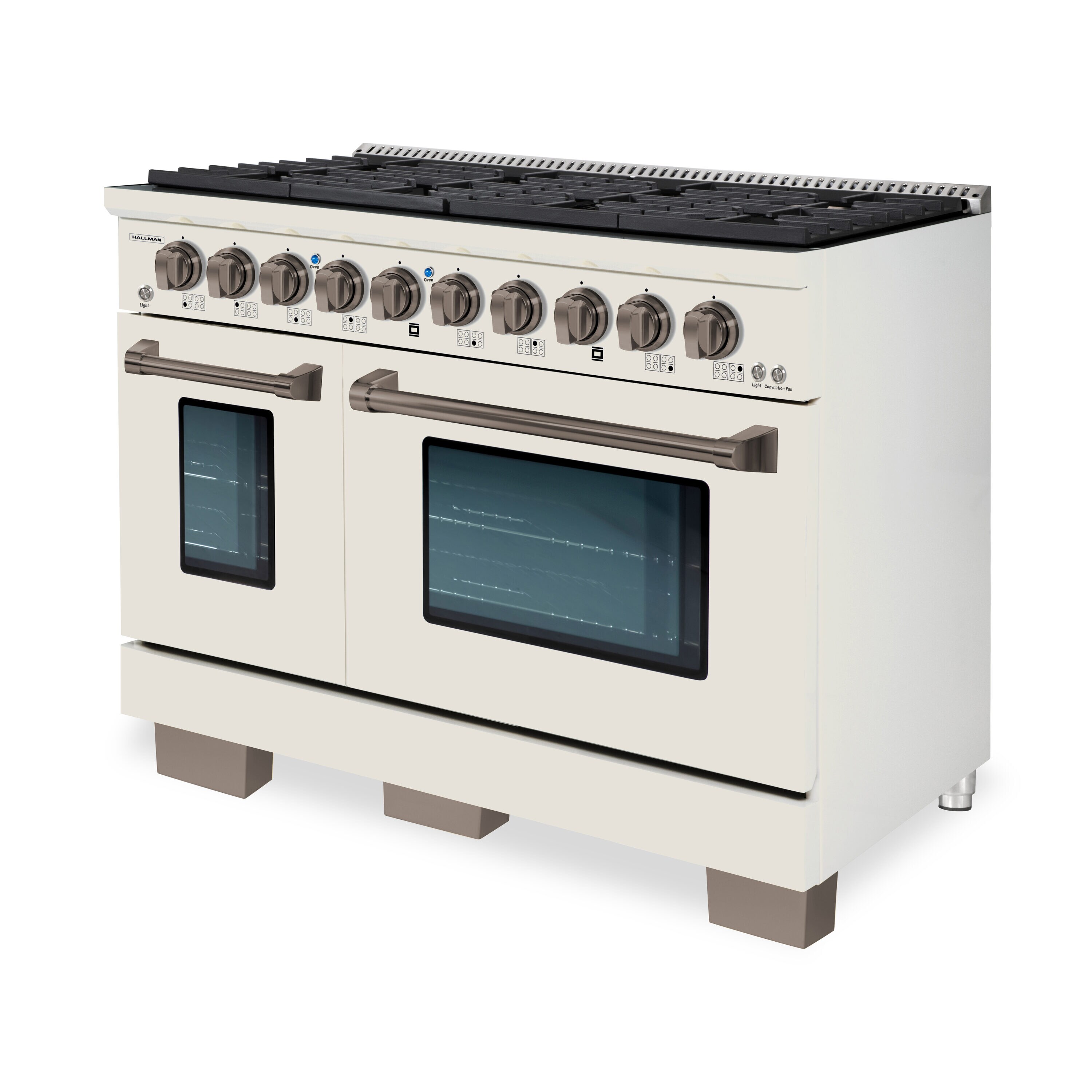 Hallman HBRG48BZAW Double-Oven-Gas-Ranges - View #2