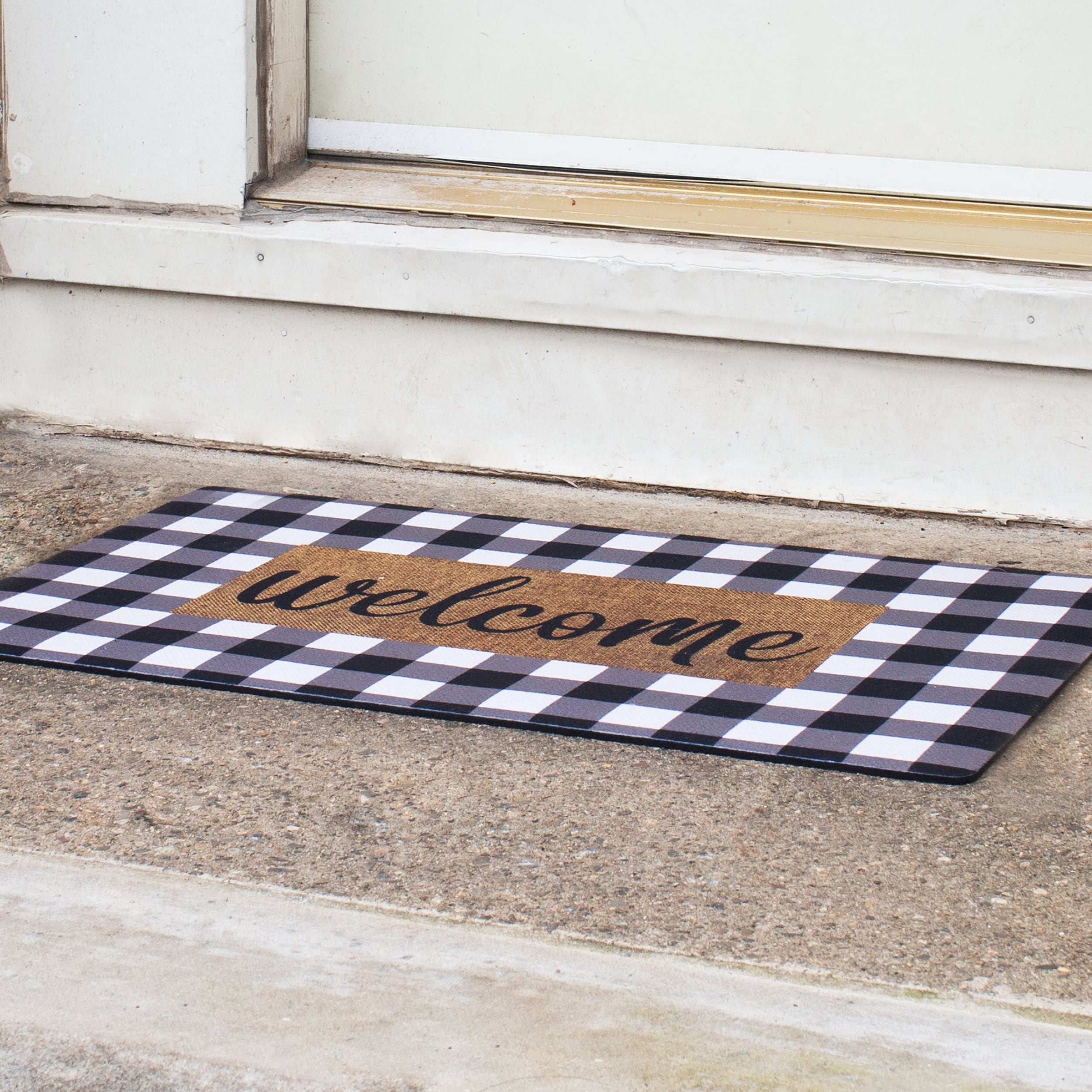 Mind Reader 2-ft x 3-ft Grey Rectangular Indoor or Outdoor Decorative Home  Utility Mat in the Mats department at