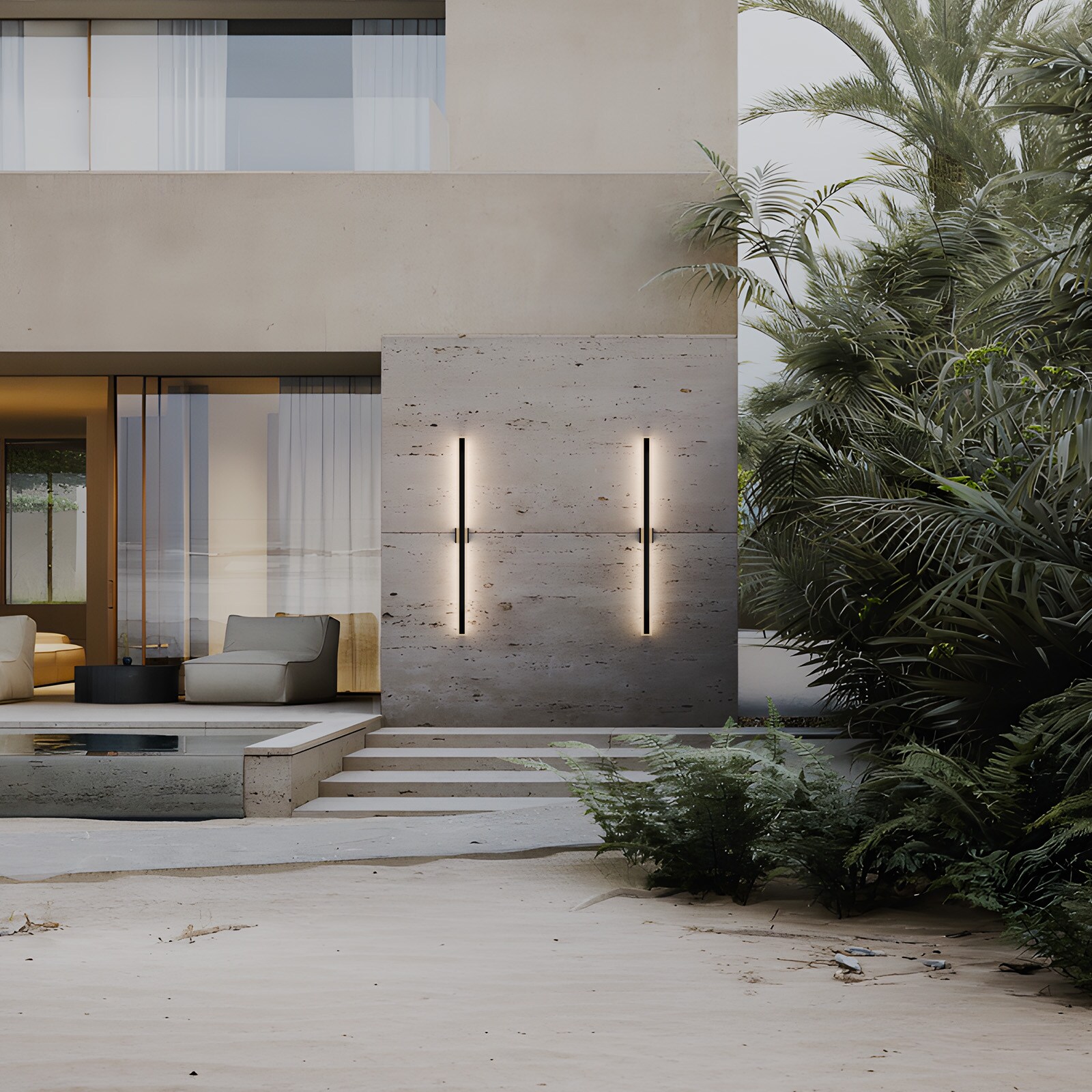 LamQee 06FTL0150EBK Outdoor-Wall-Lighting - View #8