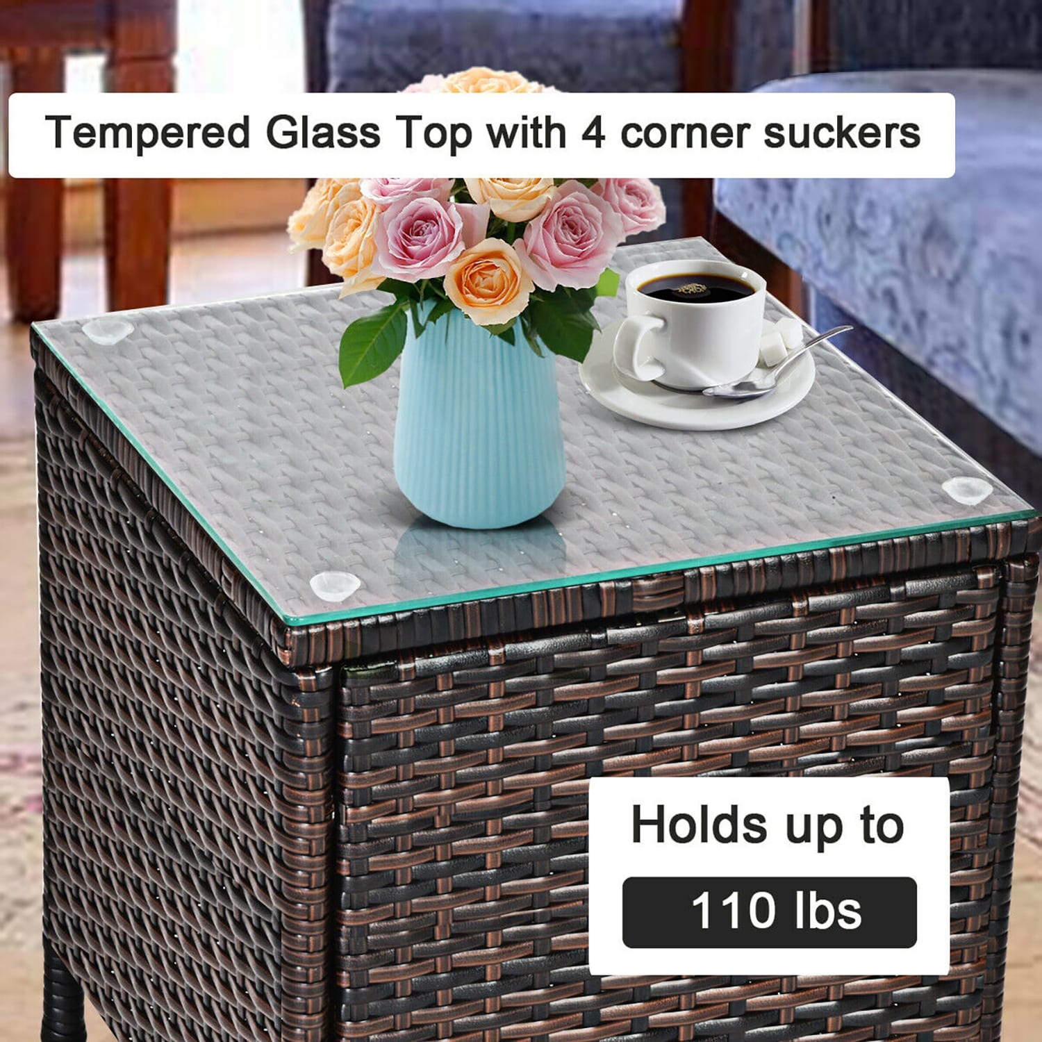 Forclover HYFE-63850TU Patio-Conversation-Sets - View #4