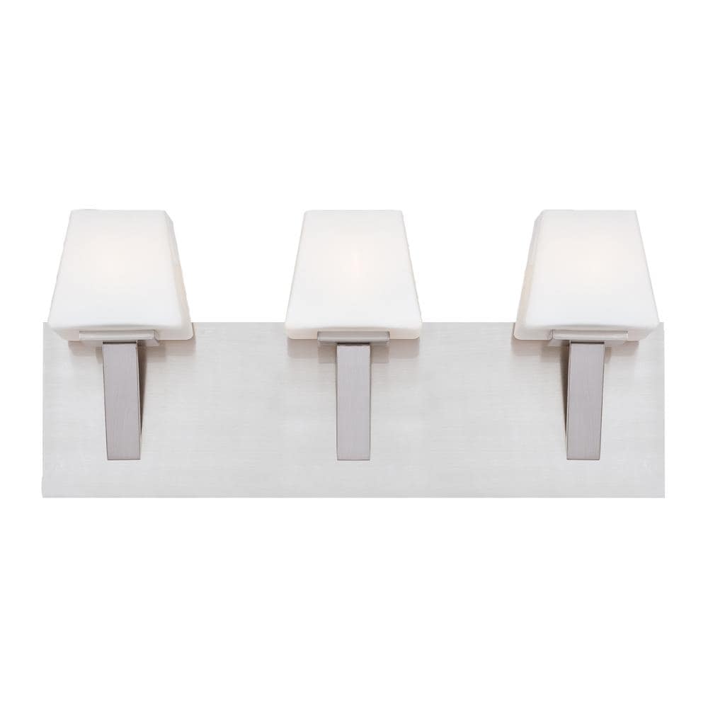 Eurofase 23042-025 Anglo 19-in 3 -Light Brushed Nickel Transitional Vanity light