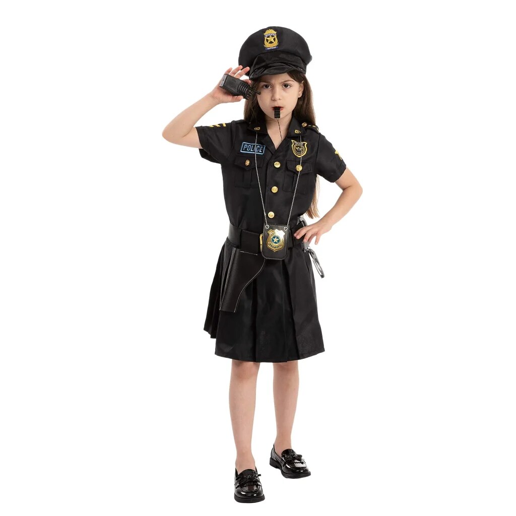 SYNCFUN Police Officer Girl Cop Costume Outfit Set in the Costumes ...