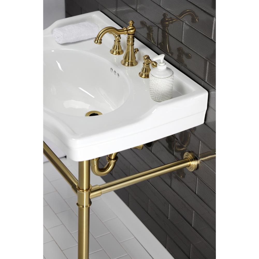 Kingston Brass Imperial Brushed Brass Stainless Steel Wall-mount ...