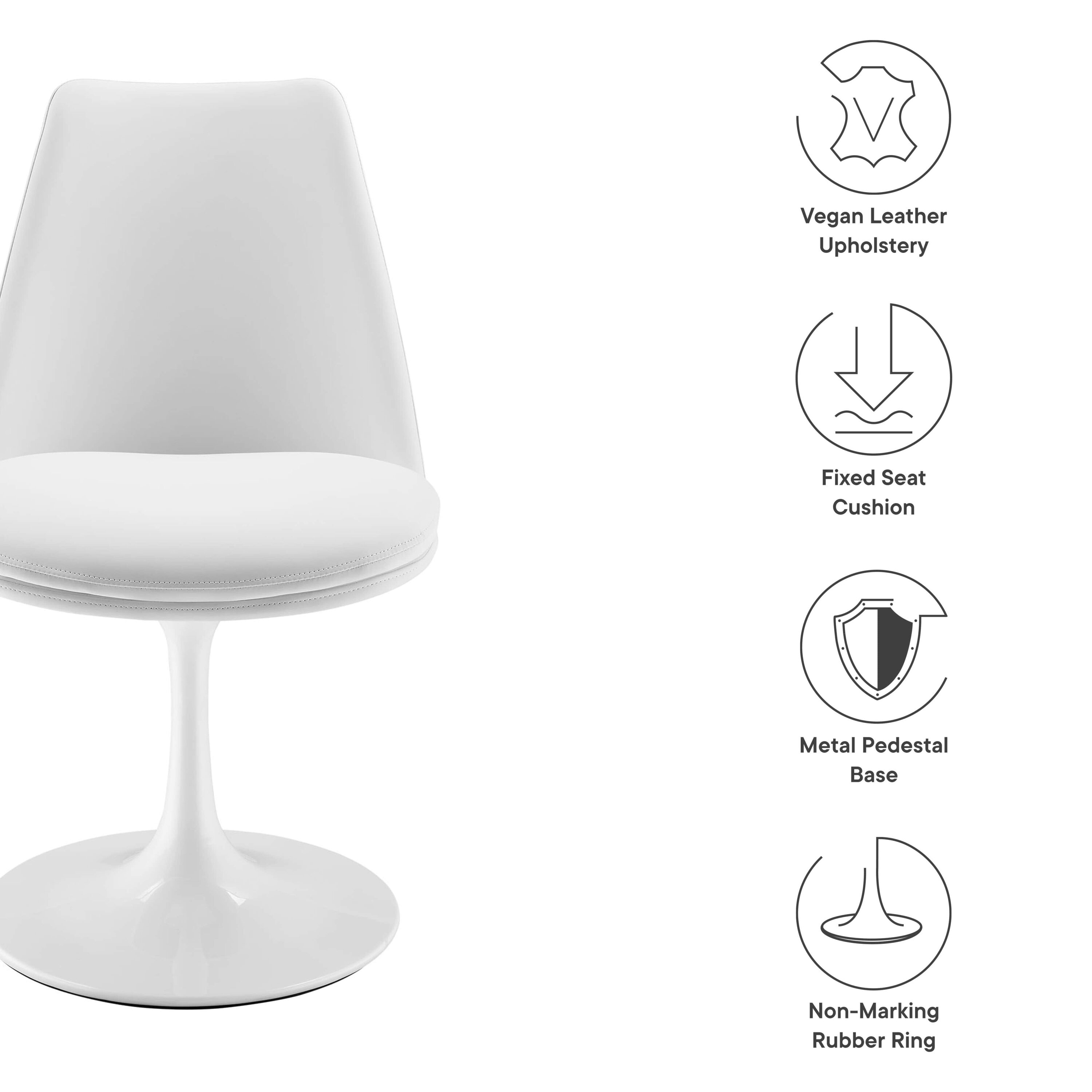 Modway EEI-6955-WHI-WHI Dining-Chairs - View #2