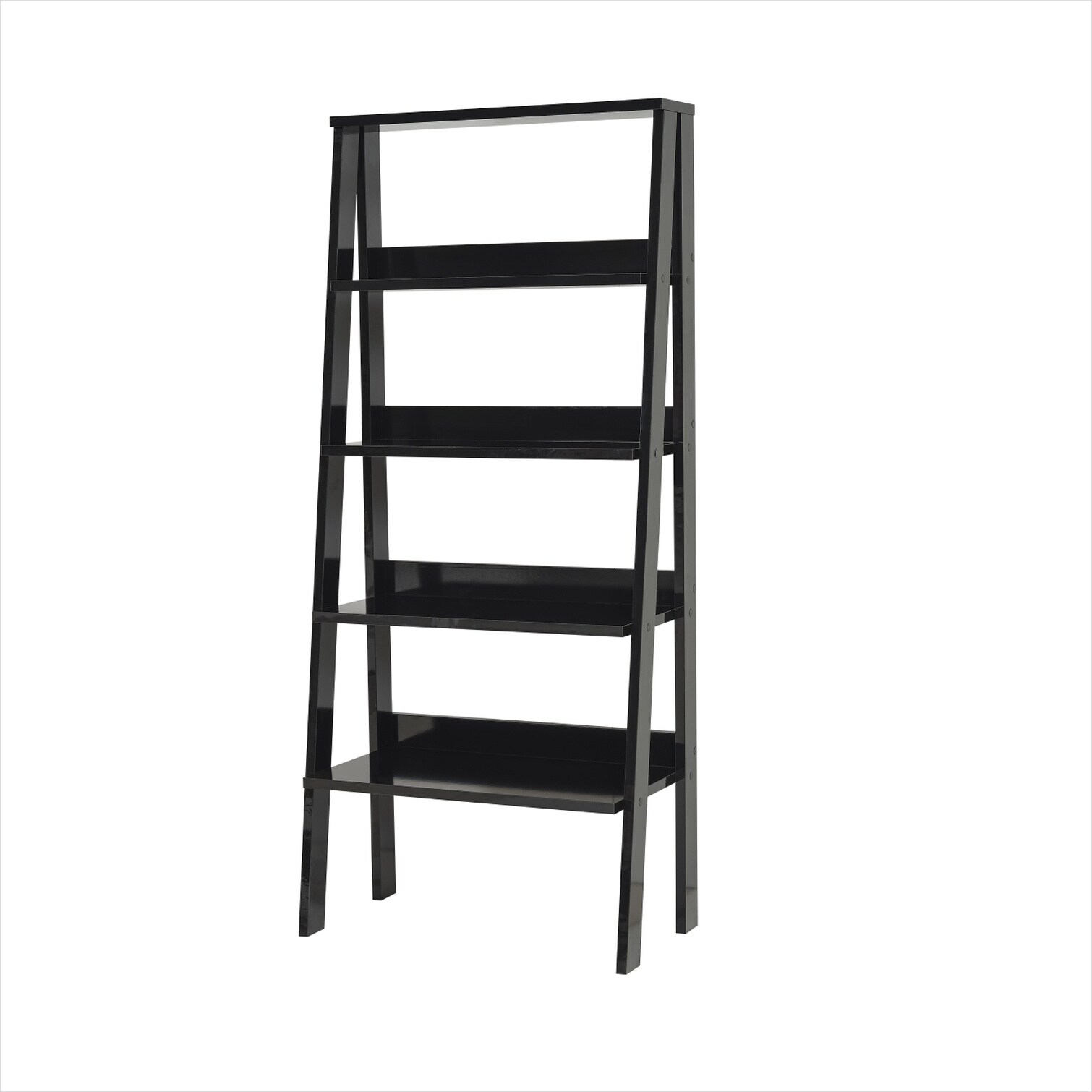 chillscreamni Living Room Home Office 5-Tier Ladder Bookshelf Space ...